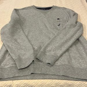 Nautica Men's Grey Crewneck Sweatshirt